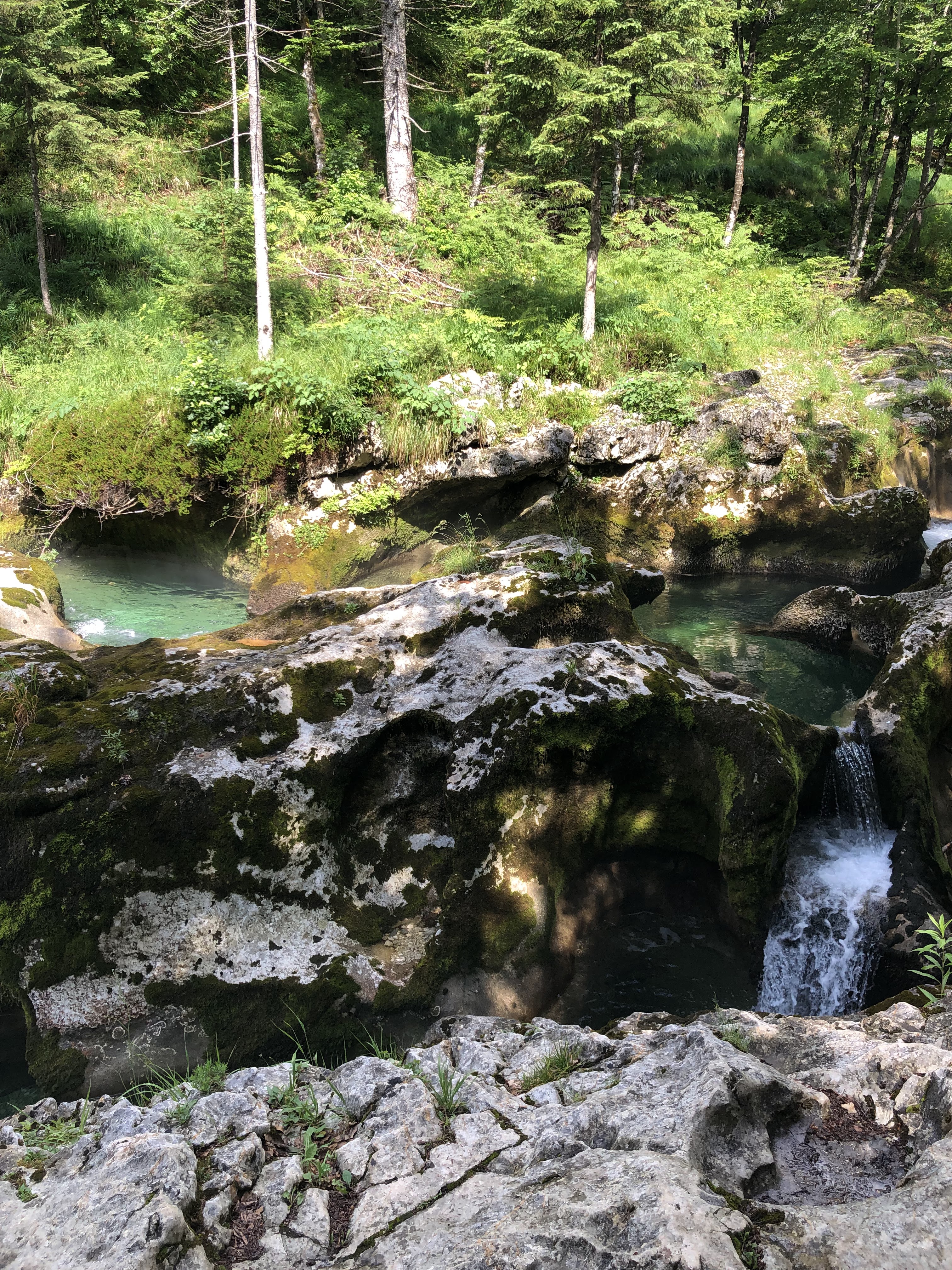 River in Triglav on our hut-to-hut hike
