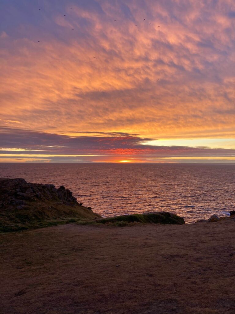 Sunrise on Phare du Pen-Men, August 2020, Brittany, France