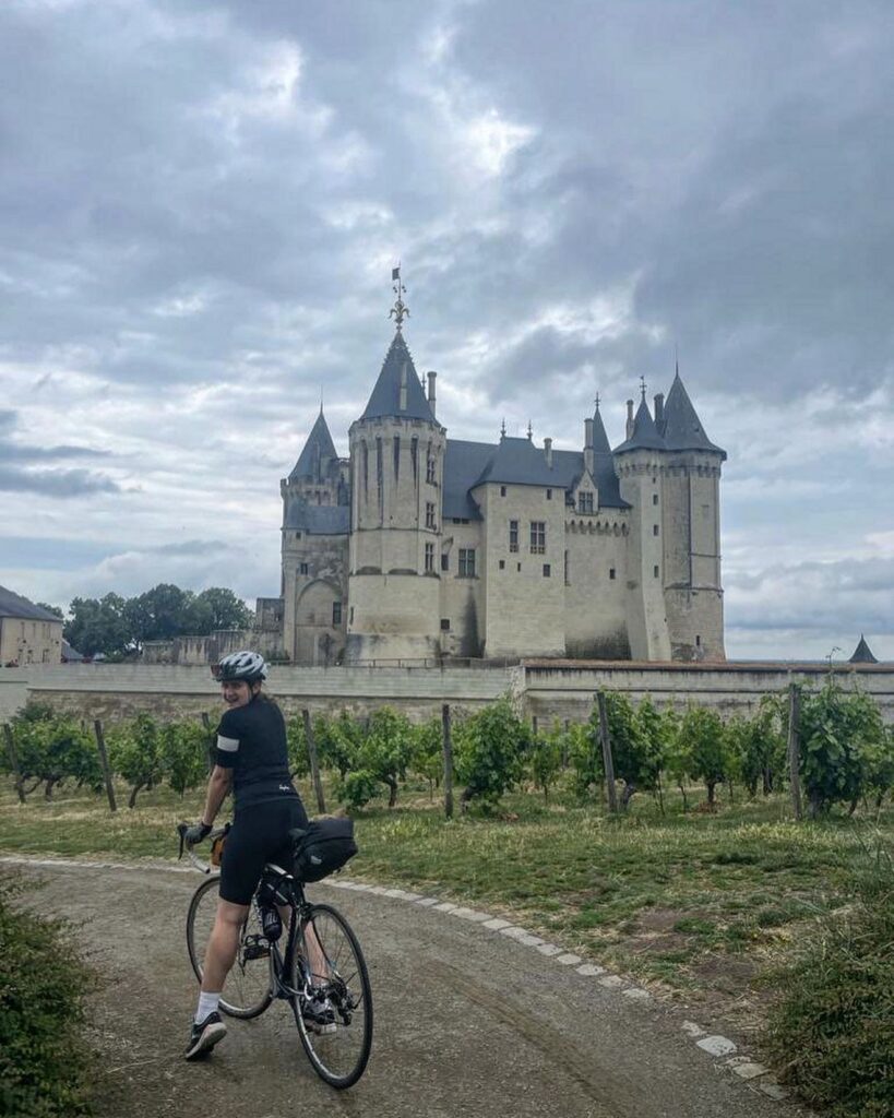 In front of Chateau de Saumur