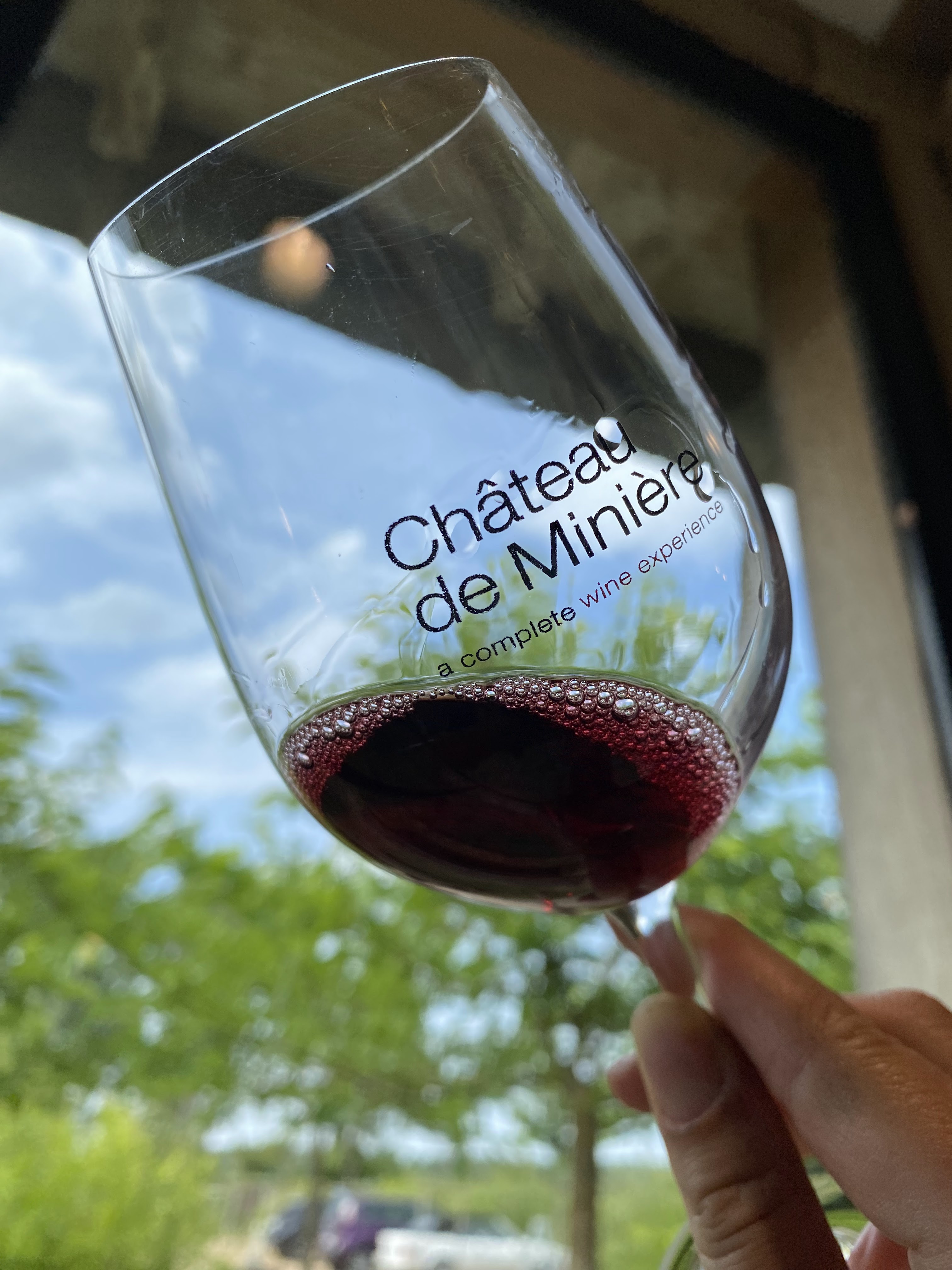 Wine tasting at Chateau de Miniere
