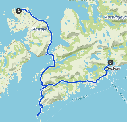 itinerary of day 4 of our trip cycling the lofoten islands